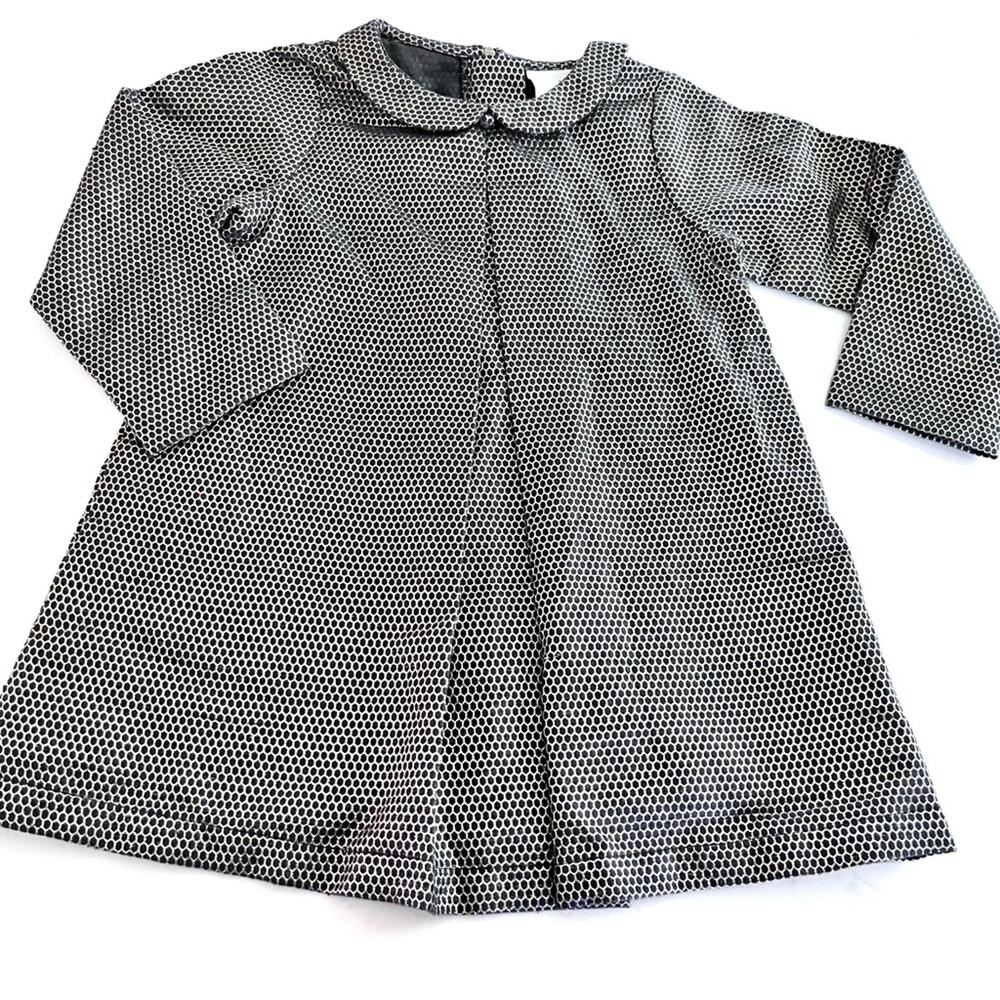 Louis Louise girls gold metallic A-line long sleeve dress size 4